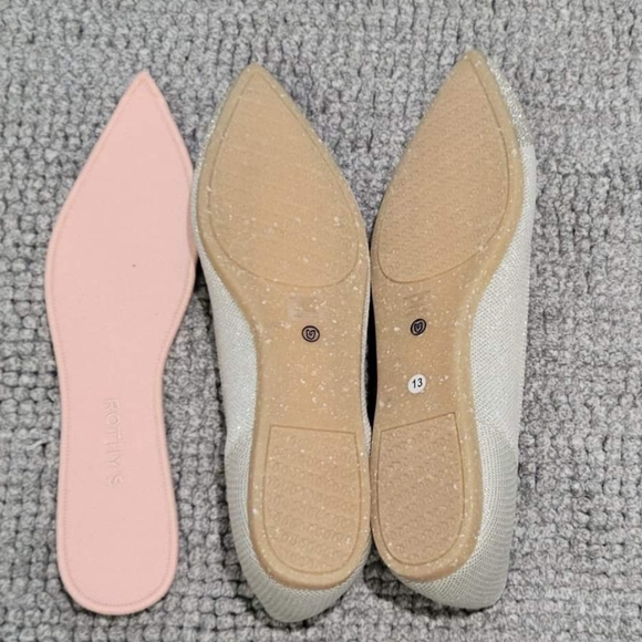 EUC Rothy's Diamond Metallic points - Picture 2 of 2